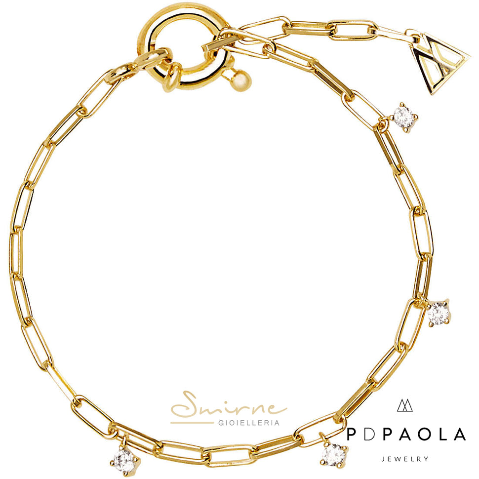 Bracciale PDPAOLA Gina con pendenti a punto luce - Smirne Gioielleria