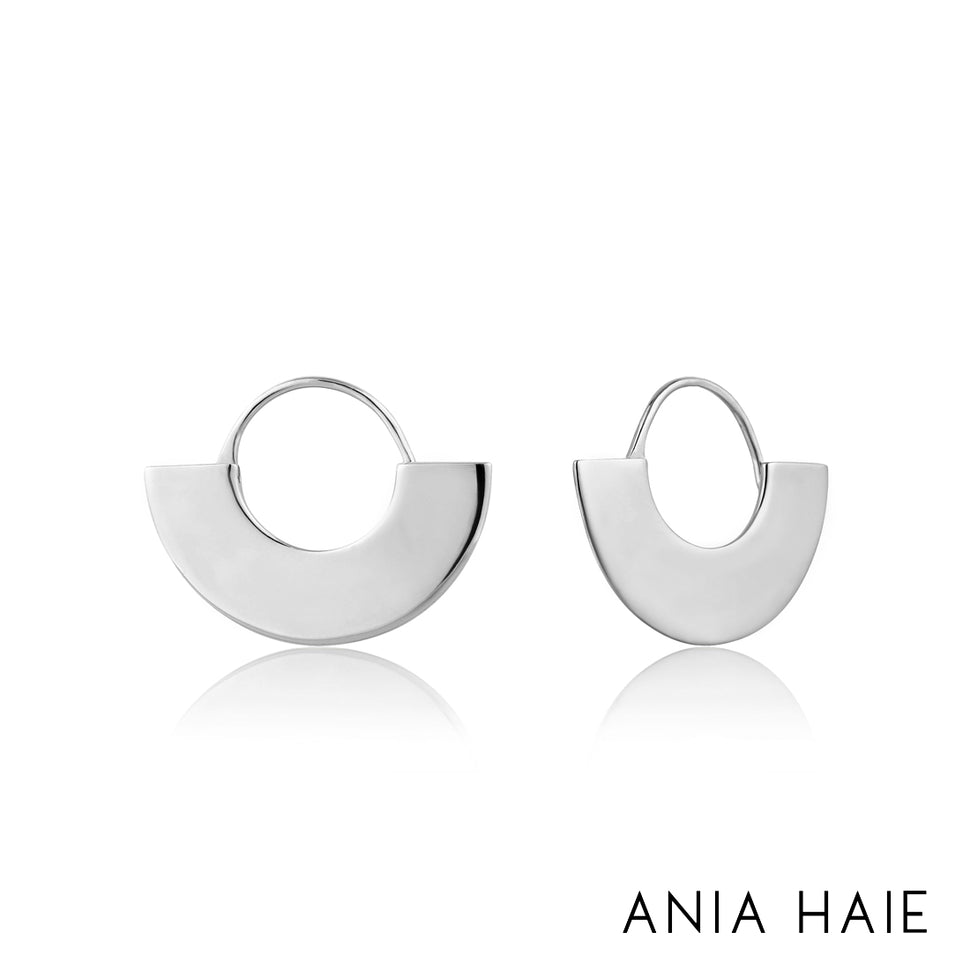 Orecchini Geometry Fan Hoop - Smirne Gioielleria