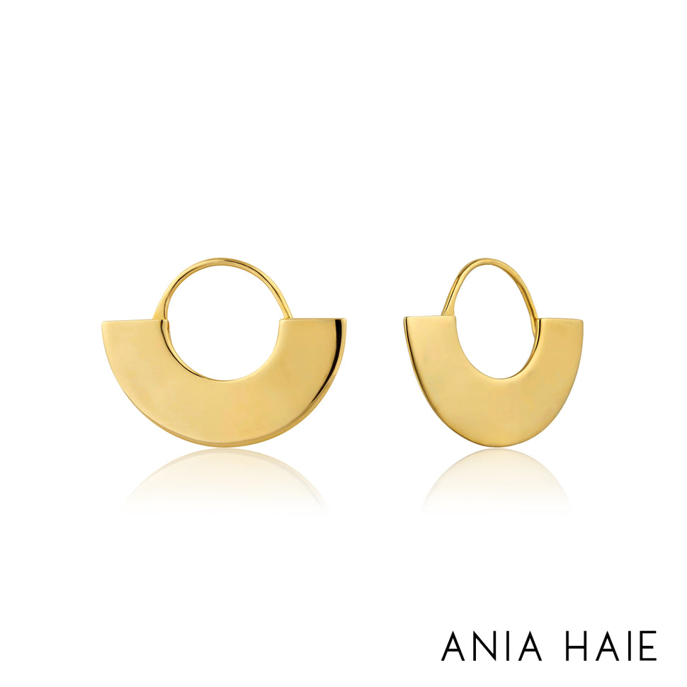 Orecchini Geometry Fan Hoop - Smirne Gioielleria