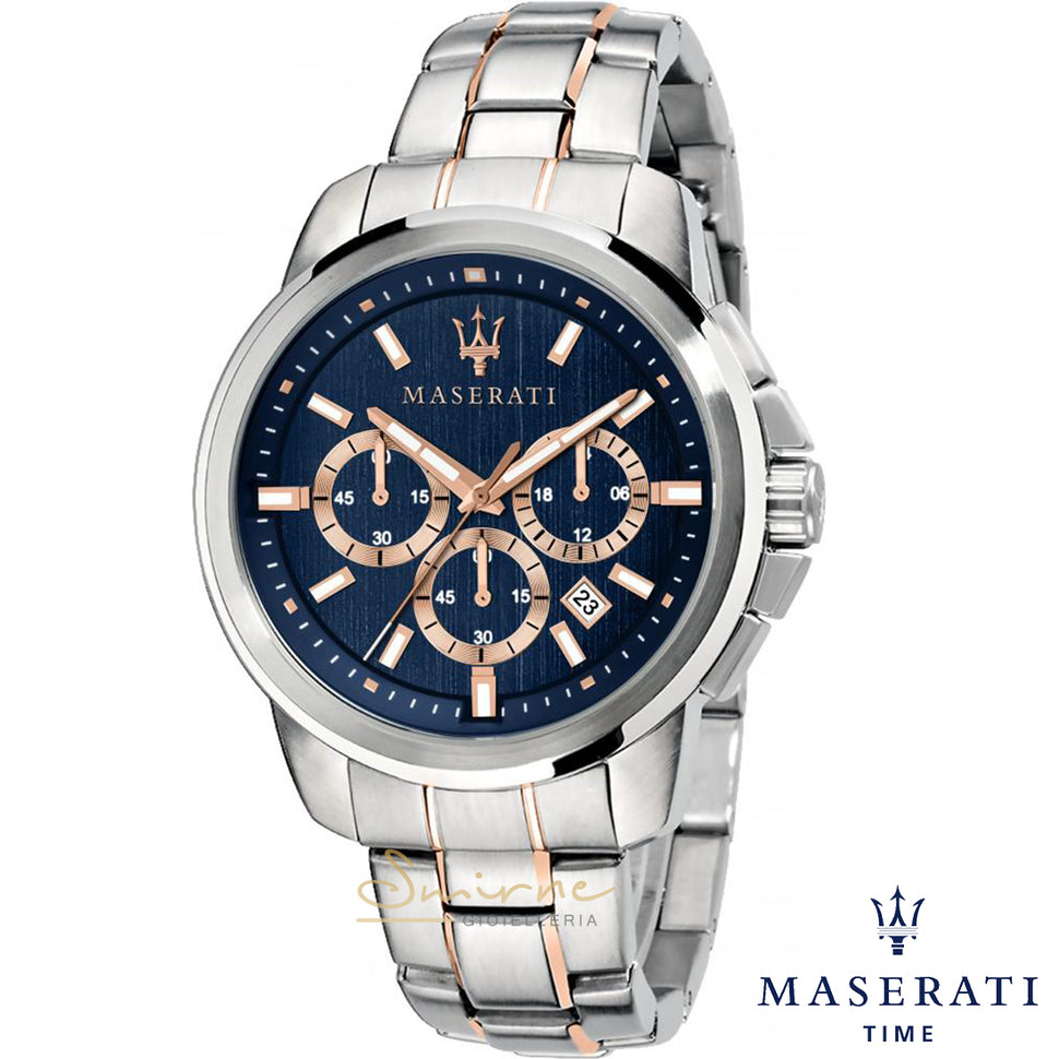 Orologio Maserati Successo Blu e rosè - Smirne Gioielleria
